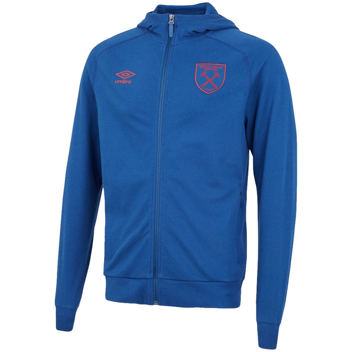 2021-2022 West Ham Travel Hooded Jacket (Royal)