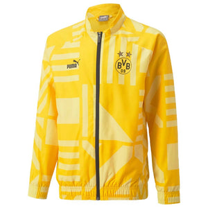 2022-2023 Borussia Dortmund Pre-Match Jacket (Yellow) - Kids_0