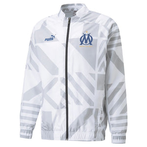 2022-2023 Marseille Pre-Match Jacket (White)_0