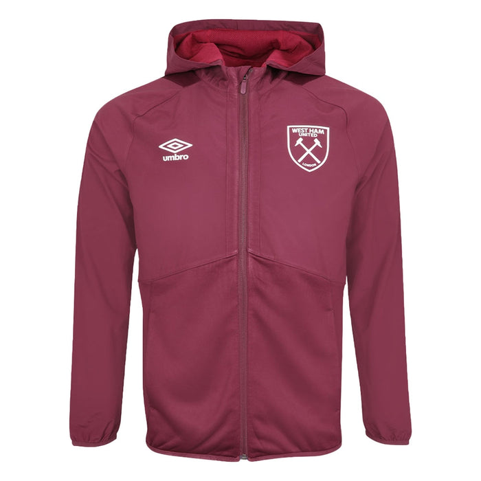 2022-2023 West Ham Shower Jacket (U) - Red Plum