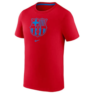 2022-2023 Barcelona Evergreen Crest Tee (Red)_0