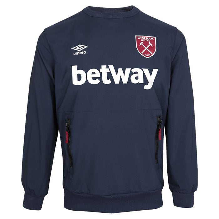 2022-2023 West Ham Travel Sweat Top (Dark Navy)