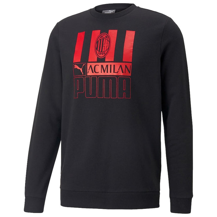 2022-2023 AC Milan FtblCore Crew Sweat (Black)