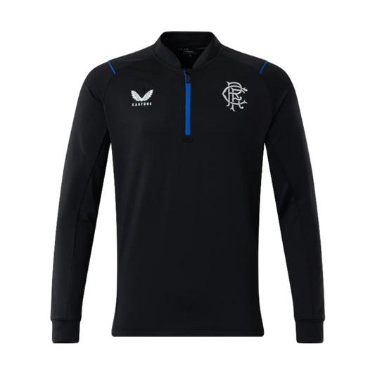 2022-2023 Rangers Matchday Half Zip (Black)_0