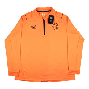 2022-2023 Rangers Quarter Zip midlayer (Orange)_0