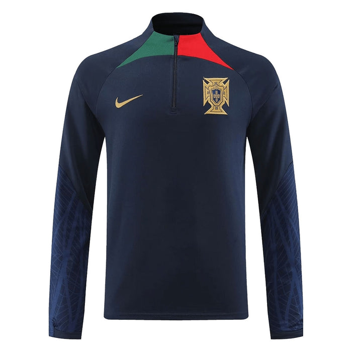 2022-2023 Portugal Strike Dri-Fit Drill Top (Obsidian)