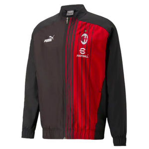 2022-2023 AC Milan Pre-Match Jacket (Black-Red)_0