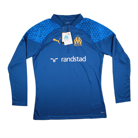 2023-2024 Marseille Training Half Zip Top (Royal)_0