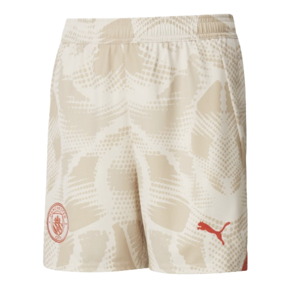 2024-2025 Man City Away Goalkeeper Shorts (Alpine Snow) - Kids_0