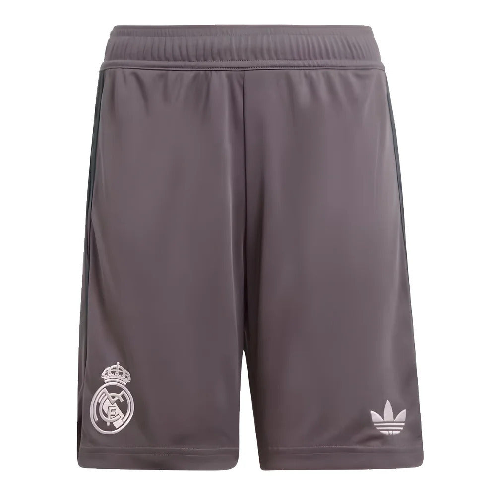2024-2025 Real Madrid Third Shorts (Charcoal) - Kids_0