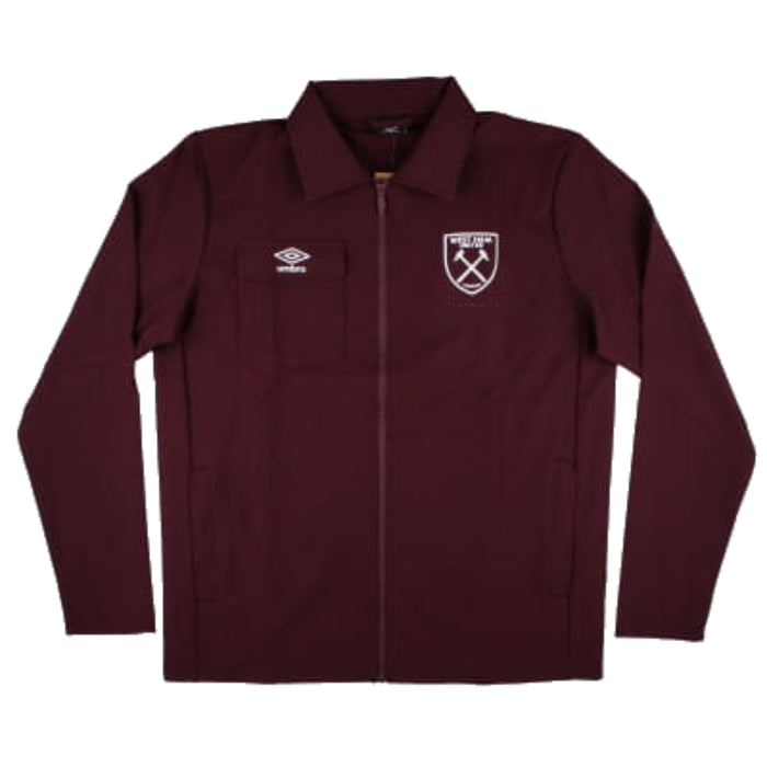 2024-2025 West Ham Presentation Jacket (Wine) - Kids