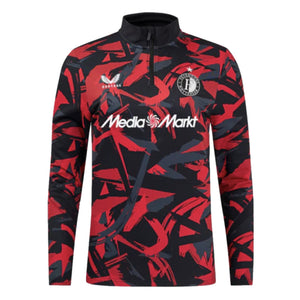 2024-2025 Feyenoord Matchday 1/4 Zip Midlayer (Black)_0