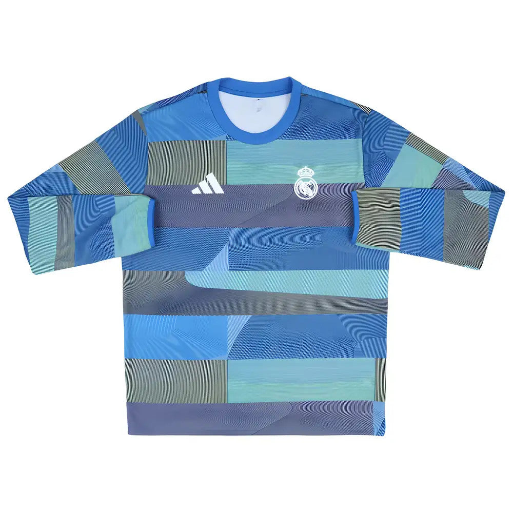 2025-2026 Real Madrid Pre Match Warm Top (Blue)_0