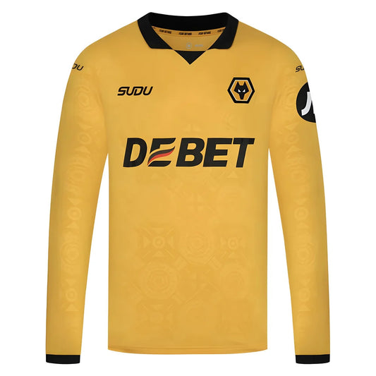 2025-2026 Wolves Long Sleeve Home Shirt_0