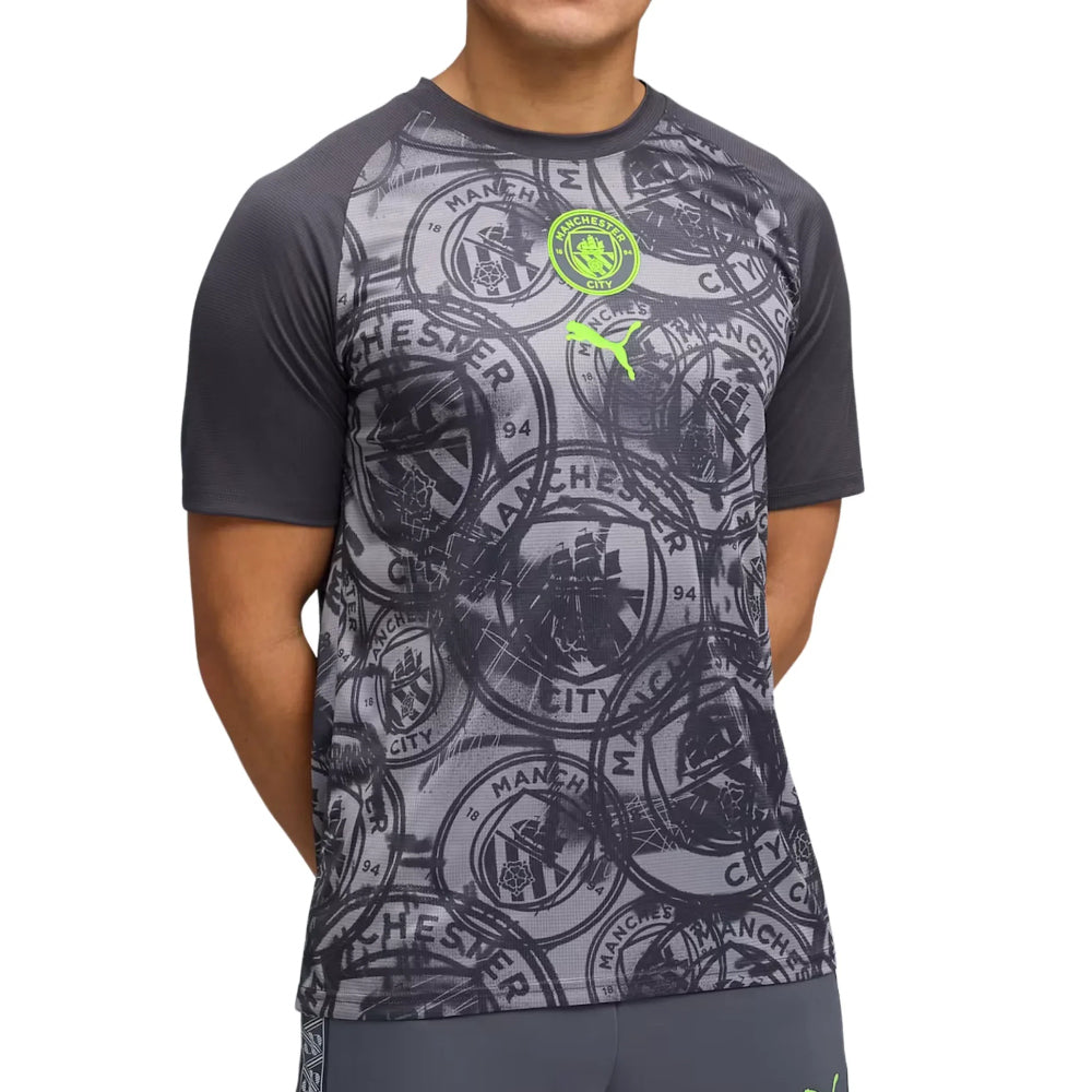 2026 Man City Warm Up Jersey (Gray)_0