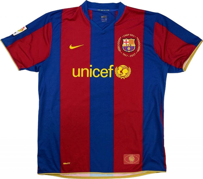 Barcelona 2007-08 Home Shirt (S) (Excellent)