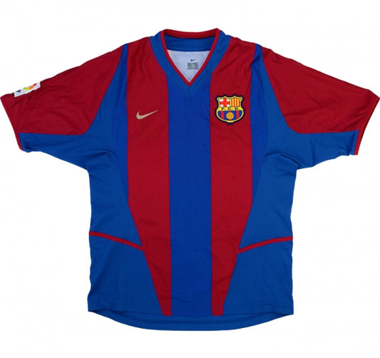 Barcelona 2002-03 Home Shirt (XL) (Excellent)_0