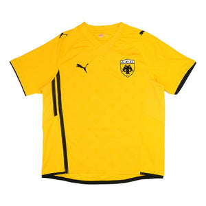 AEK Athens 2009-10 Home Shirt ((Excellent) XL) (Kafes 1)_3