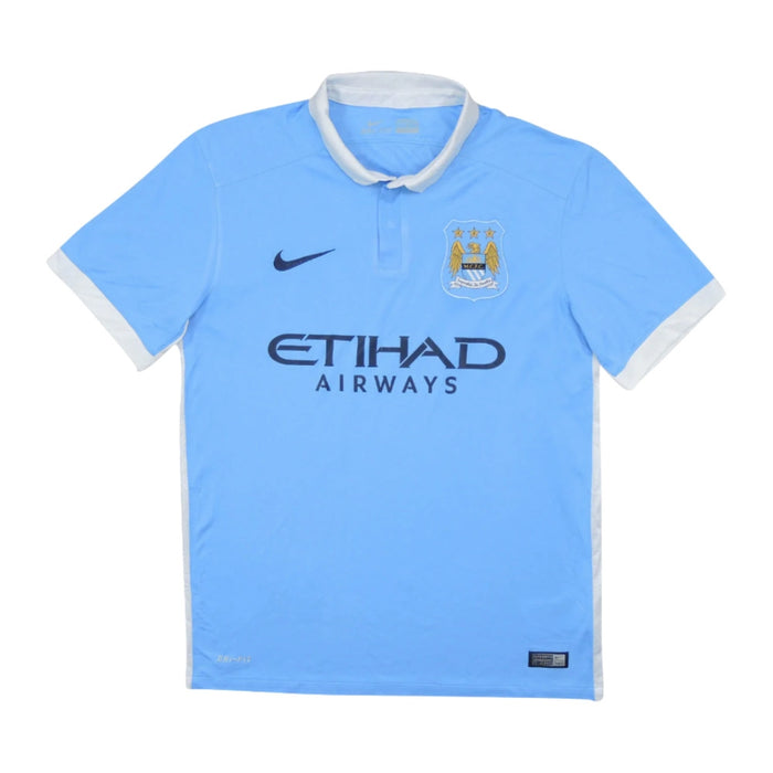 Manchester City 2015-16 Home Shirt (L) (Very Good)