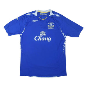 Everton 2007-08 Home Shirt ((Excellent) S) (Neville 18)_3