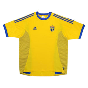 Sweden 2002-03 Home Shirt (XXL) (Excellent) (Svensson 8)_2