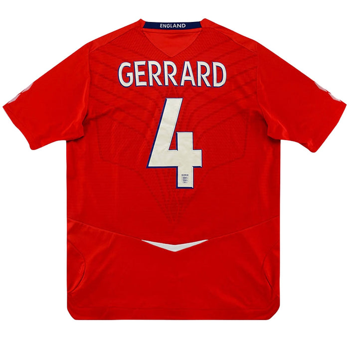 England 2008 Away Shirt (Gerrard #4) ((Excellent) S)