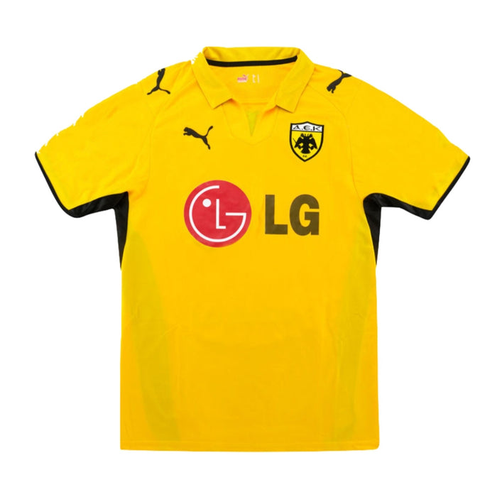 AEK Athens 2008-09 Home Shirt (M) (Good)