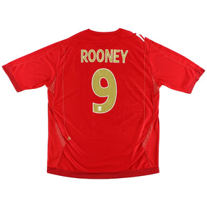 England 2006-08 Away Shirt Rooney #9 (XL) (Good)_0