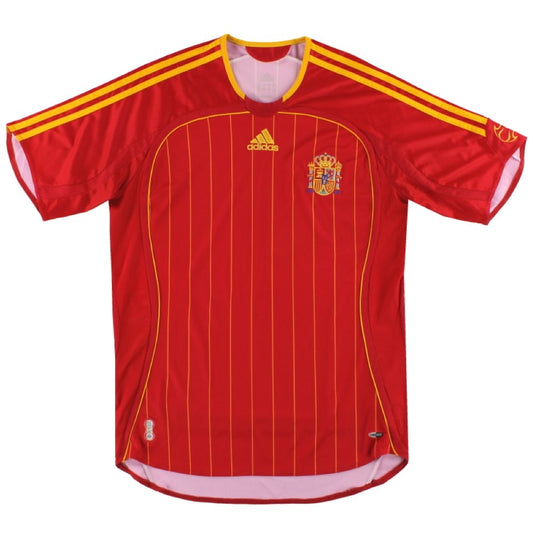 Spain 2006-08 Home Shirt (M) (Mint)_0