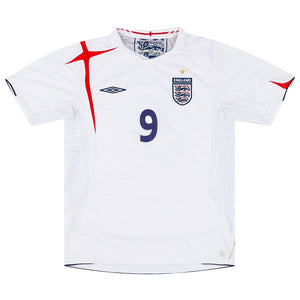 England 2005-07 Home Shirt (Rooney #9) (Excellent)_0