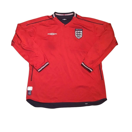 England 2002-04 Away L/S Shirt (L) (Good)_0