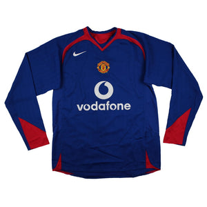 Manchester United 2005-06 Long Sleeve Away Shirt (M) (Excellent)_0