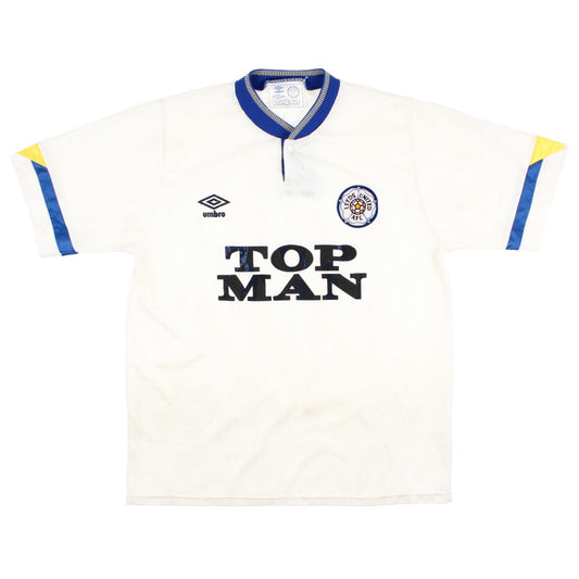 Leeds United 1990-91 Home Shirt (XL) (Excellent)_0