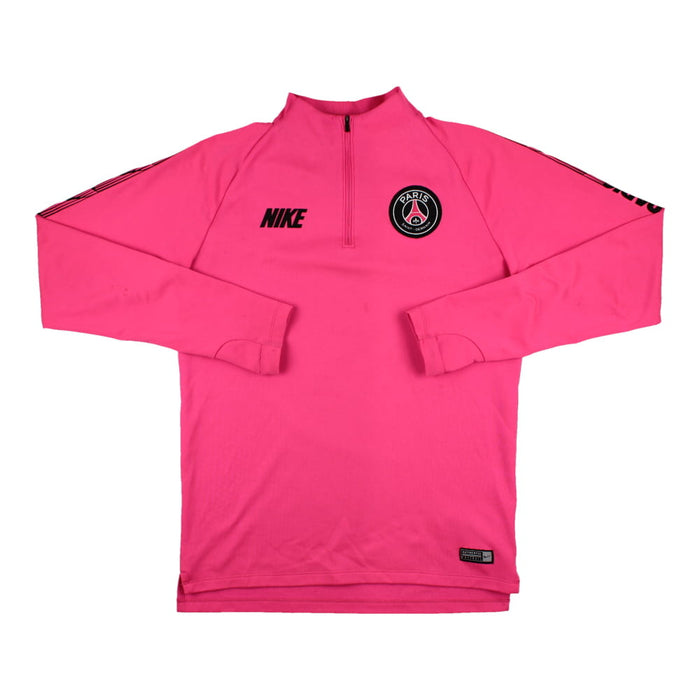 PSG 2019-20 Nike Long Sleeve Pink Training Top (S) (Fair)