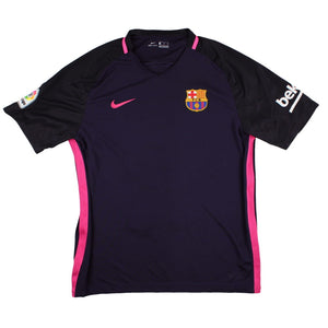 Barcelona 2016-17 Away Shirt (Sponsorless) (L) (Very Good)_0