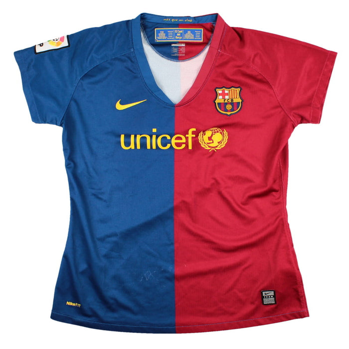 Barcelona 2008-09 Womens Home Shirt (Womens L) (Very Good)