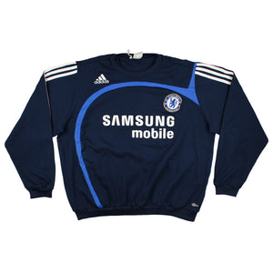 Chelsea 2007-08 Long Sleeve Adidas Training Top (L) (Good)_0