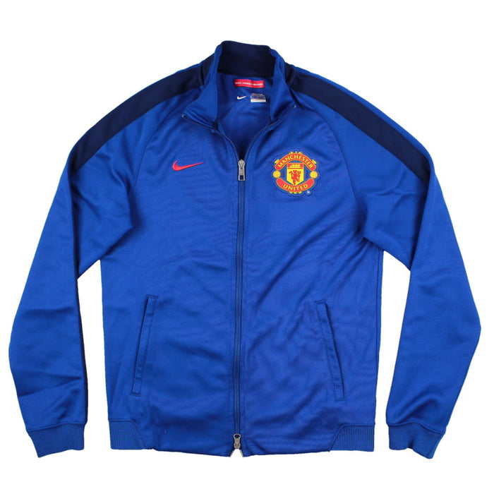 Manchester United 2013-14 Nike Long Sleeve Tracksuit Top (S) (Mint)