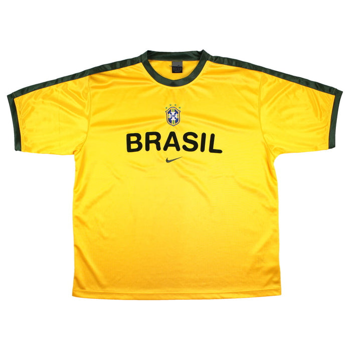 Brazil 1998-2000 Nike Training Shirt (XL) (Mint)