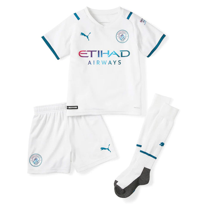 Manchester City 2021-22 Away Mini Kit (4-5y) (Very Good)