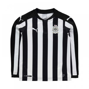 Newcastle United 2017-18 Long Sleeve Home Shirt (Sponserless) (L) (Mbemba 18) (Very Good)_2