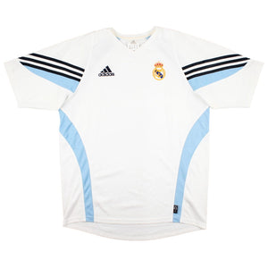 Real Madrid 2003-04 Adidas Training Shirt (L) (PUSKAS 10) (Excellent)_2