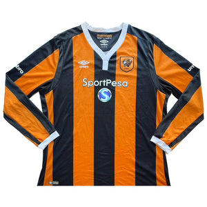 Hull City 2016-17 Long Sleeve Home Shirt (XXL) (Meyler 7) (Excellent)_2