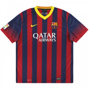 Barcelona 2013-14 Home Shirt (L.Boys) (Excellent)_0