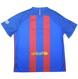 Barcelona 2016-17 Home Shirt (S) (Larsson 7) (Good)_3