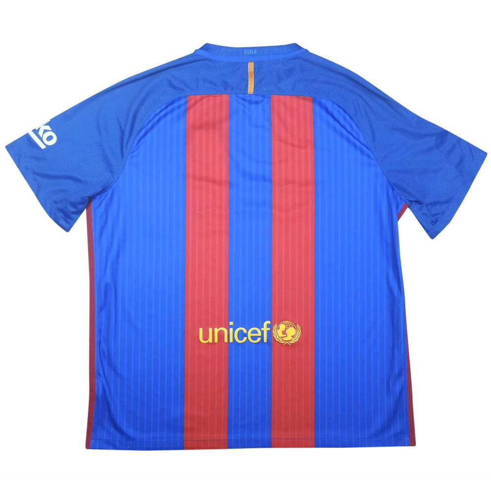 Barcelona 2016-17 Home Shirt (S) (Neymar JR 11) (Good)_3
