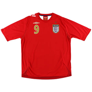 England 2006-08 Away Shirt Rooney #9 (L) (Very Good)_1