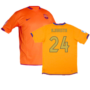 Barcelona 2006-07 Away Shirt (S) (Excellent) (A.Iniesta 24)_0