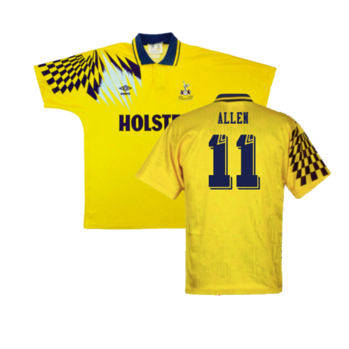 1991-1995 Tottenham Away Shirt (Very Good) (Allen 11)