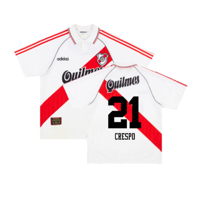 1995-96 River Plate Home Shirt (Good) (Crespo 21)